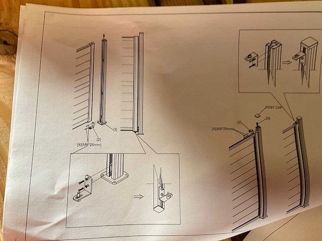 Aluminium tuinpoort zwart gecoat - 100x180 cm - afbeelding 2 van  12