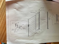 Aluminium tuinpoort zwart gecoat - 100x180 cm - afbeelding 3 van  12
