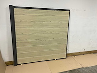 Aluminium tuinscherm - houtlook eiken - 181,5x181,5 cm (10x) - afbeelding 1 van  2