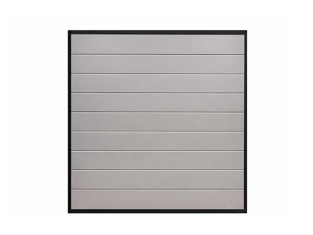 Aluminium tuinscherm - lichtgrijs - 181,5x181,5 cm (10x) - afbeelding 1 van  10