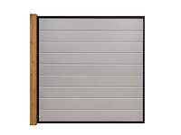 Aluminium tuinscherm - lichtgrijs - 181,5x181,5 cm (15x) - afbeelding 5 van  5