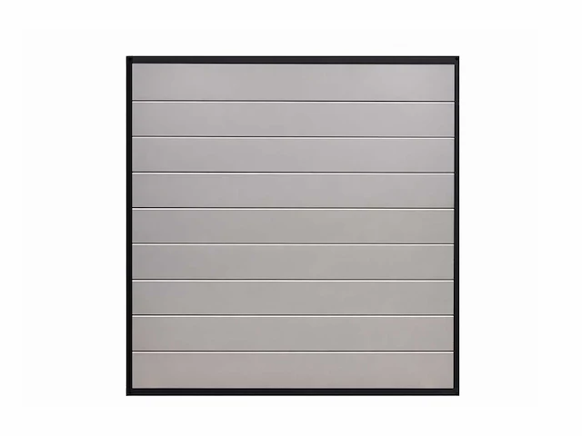 Aluminium tuinscherm - lichtgrijs - 181,5x181,5 cm (15x) - afbeelding 1 van  10
