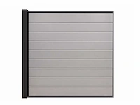 Aluminium tuinscherm - lichtgrijs - 181,5x181,5 cm (15x) - afbeelding 8 van  10