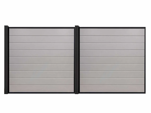 Aluminium tuinscherm - lichtgrijs - 181,5x181,5 cm (15x) - afbeelding 9 van  10
