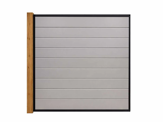 Aluminium tuinscherm - lichtgrijs - 181,5x181,5 cm (15x) - afbeelding 10 van  10