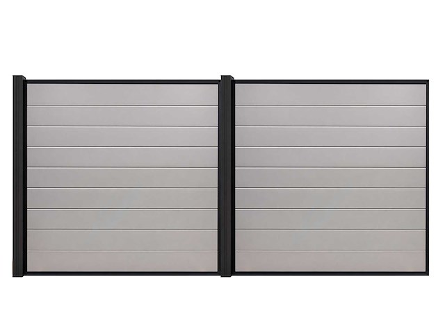 Aluminium tuinscherm - lichtgrijs - 181,5x181,5 cm (2x) - afbeelding 6 van  6