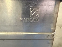 Aluminium veiligheidscontainer, zarges, zilvergrijs, met scharnierdeksel | slot defect - afbeelding 4 van  6