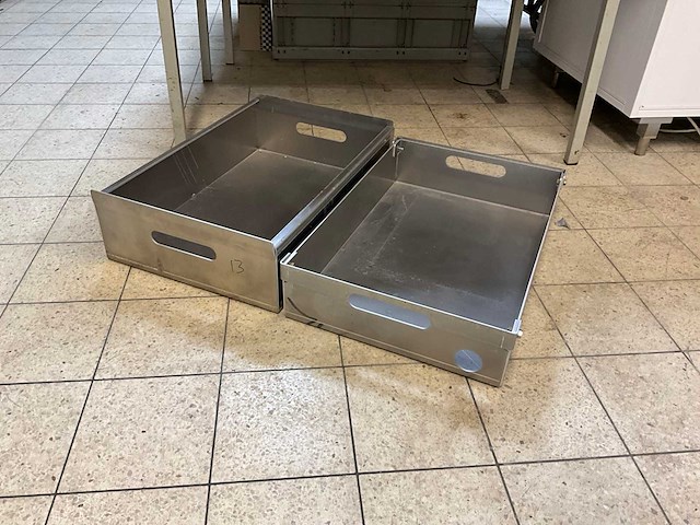 Aluminium voorraadbakken (2x) - afbeelding 1 van  5