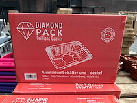 Aluminiumbakjes + deksels 920ml (r45l) (1420x)