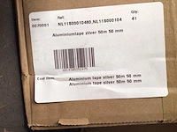 Aluminiumtape zilver 50m 50mm(24x) - afbeelding 2 van  2
