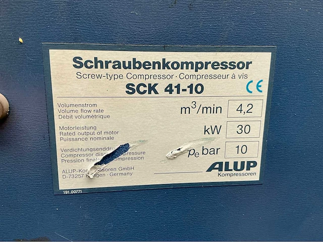 Alup sck 41-10 schroefcompressor - afbeelding 7 van  7
