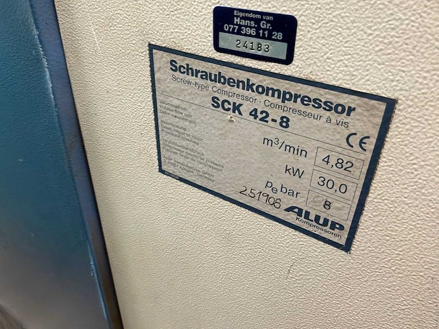 Alup sck 42-8 schroefcompressor - afbeelding 5 van  9