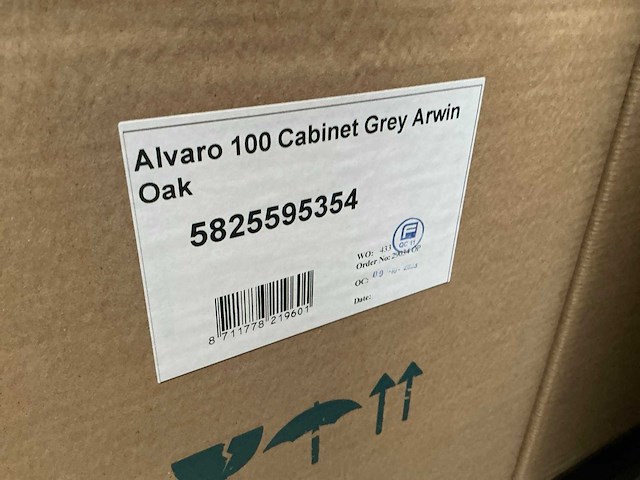 Alvaro 100 cabinet grey arwin badkamerkast (4x) - afbeelding 4 van  4