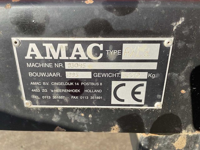 Amac - 1995 - axl 2 - aardappelrooier - afbeelding 14 van  21