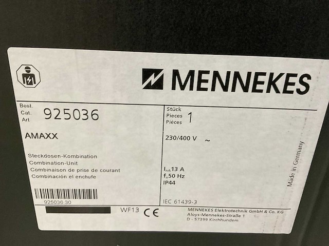 Amaxx mennekes contactdooscombinatie (5x) - afbeelding 4 van  6