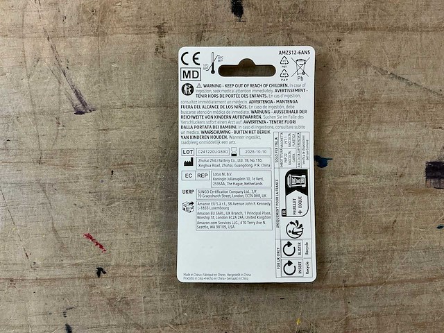 Amazon basics - 312 - pr41 - gehoortoestelbatterij (6300x) - afbeelding 4 van  6