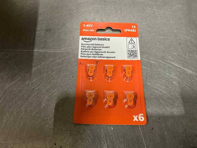 Amazon basics batterij voor gehoorapparaten (12600x) - afbeelding 1 van  4