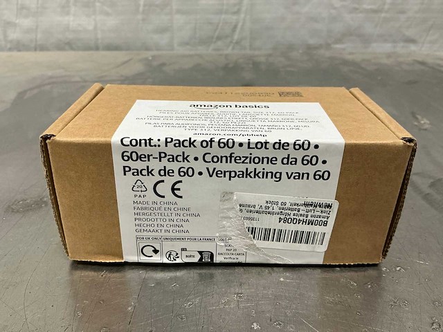 Amazon basics pr41 hoortoestelbatterijen (3480x) - afbeelding 2 van  3