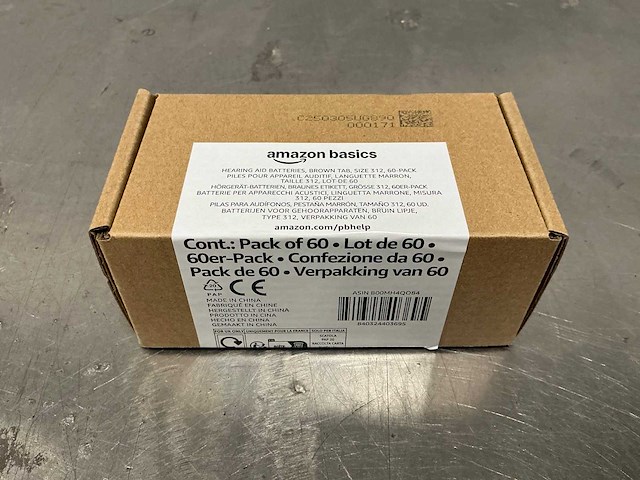 Amazon basics type 312 gehoorapparaatbatterijen (110x) - afbeelding 1 van  6