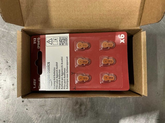 Amazon basics type 312 gehoorapparaatbatterijen (110x) - afbeelding 3 van  6