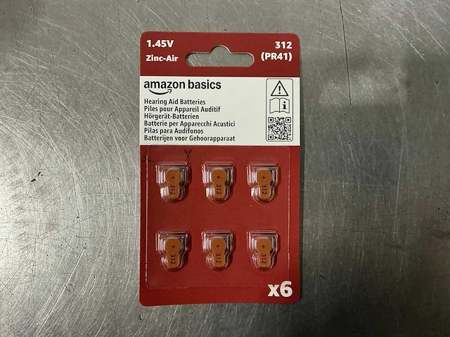Amazon basics type 312 gehoorapparaatbatterijen (110x) - afbeelding 4 van  6