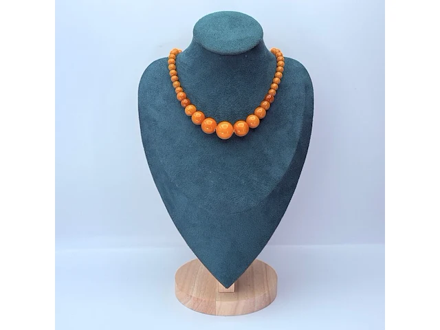 Amber barnsteen collier - afbeelding 2 van  4