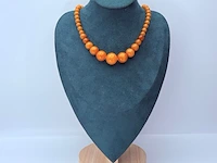 Amber barnsteen collier - afbeelding 2 van  4