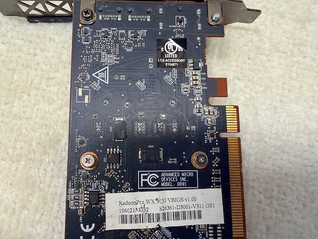 Amd - radeon pro wx 3100 - 4gb / gddr5 / workstation videokaart (2x) - afbeelding 2 van  10