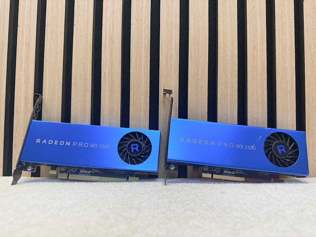 Amd - radeon pro wx 3100 - 4gb / gddr5 / workstation videokaart (2x) - afbeelding 1 van  10
