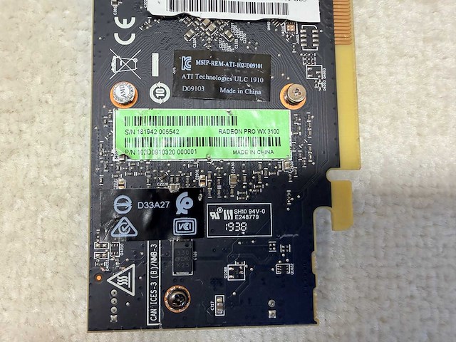 Amd - radeon pro wx 3100 - 4gb / gddr5 / workstation videokaart (2x) - afbeelding 10 van  10