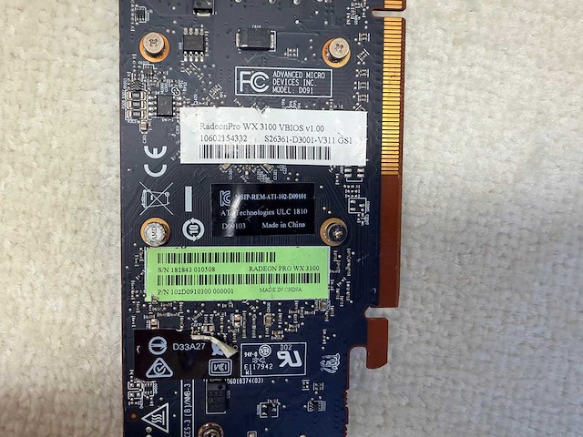 Amd - radeon pro wx 3100 - 4gb / gddr5 / workstation videokaart (2x) - afbeelding 11 van  13