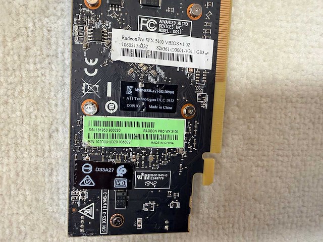 Amd - radeon pro wx 3100 - 4gb / gddr5 / workstation videokaart (3x) - afbeelding 2 van  15