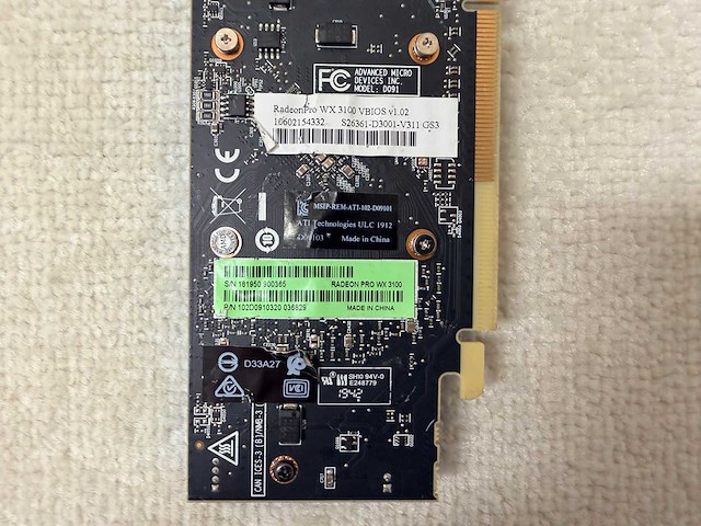 Amd - radeon pro wx 3100 - 4gb / gddr5 / workstation videokaart (3x) - afbeelding 5 van  15