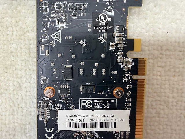 Amd - radeon pro wx 3100 - radeon pro - workstation videokaart (3x) - afbeelding 13 van  15
