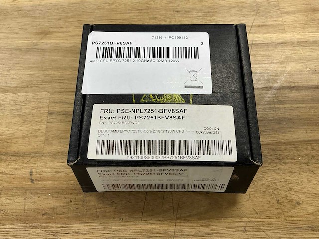 Amd epyc ps7251bfv8saf - afbeelding 2 van  2