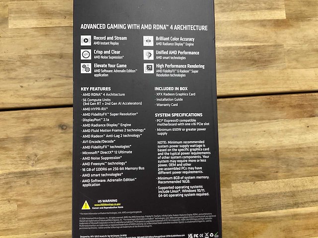 Amd radeon rx 9070 quick silver videokaart - afbeelding 3 van  5