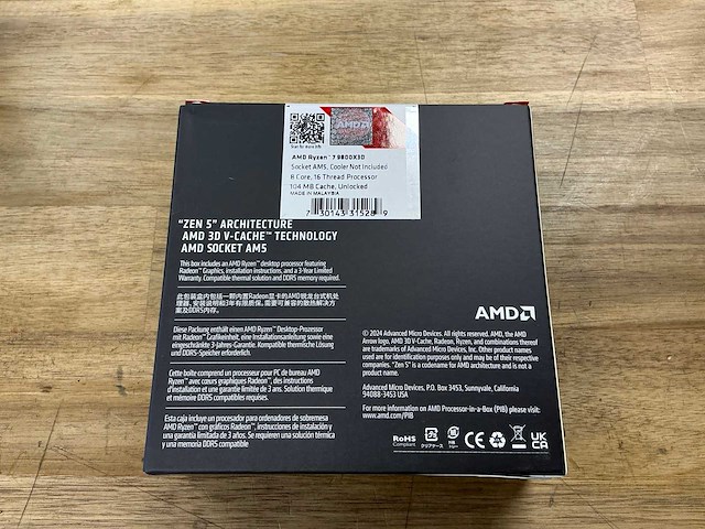 Amd ryzen 7 9800x3d processor - afbeelding 3 van  4