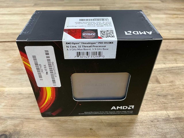 Amd ryzen threadripper pro 3955wx 16 core 32 thread processor - afbeelding 6 van  6