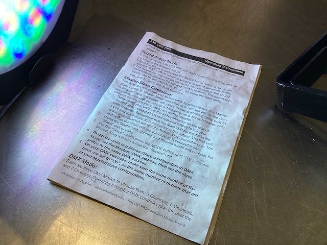 American dj 64b led pro can dmx par set - in flightcase - afbeelding 2 van  16