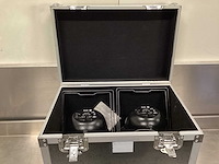 American dj 64b led pro can dmx par set - in flightcase - afbeelding 7 van  16