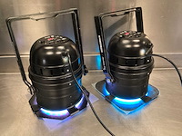 American dj 64b led pro can dmx par set - in flightcase - afbeelding 9 van  16