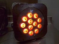 American dj flat par qa12 dmx set - in flightcase - afbeelding 8 van  13