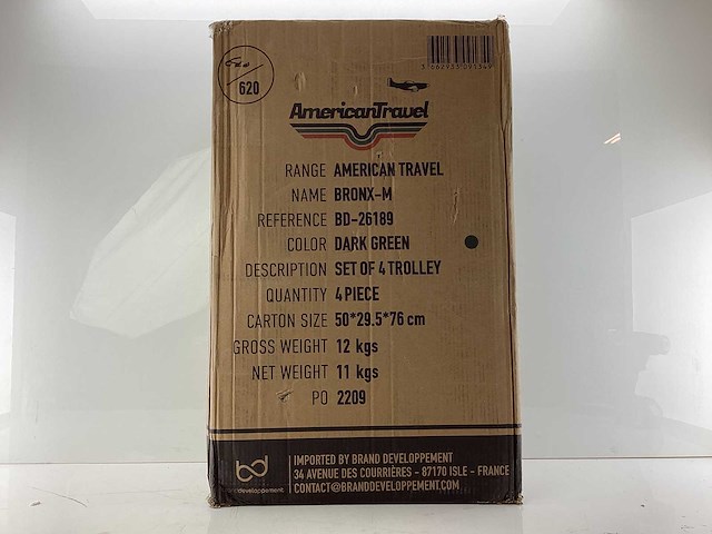 American travel - bronx-m - koffer - reiskoffer - afbeelding 2 van  3