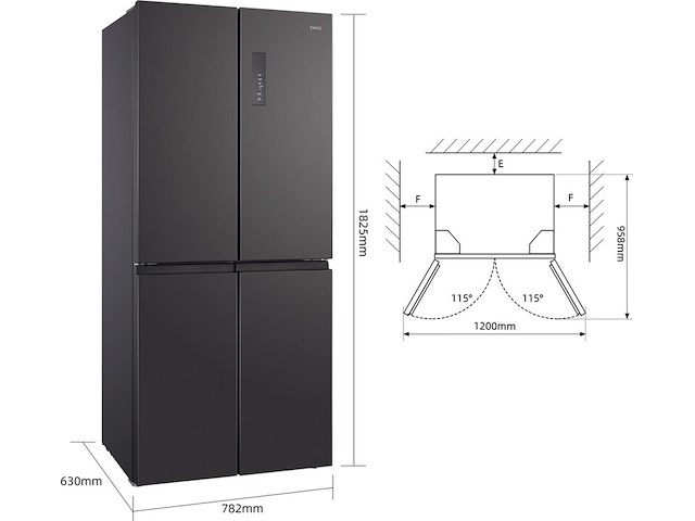 Amerikaanse koelkast 415 liter, chiq, ccd415nei4e - afbeelding 2 van  5