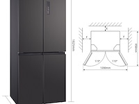 Amerikaanse koelkast 415 liter, chiq, ccd415nei4e - afbeelding 2 van  5