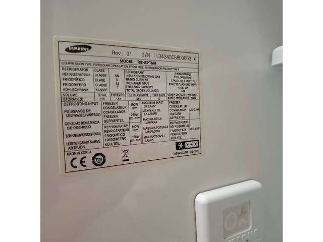Amerikaanse koelkast a+++, samsung no frost, rsh5ptmh, grijs / chroom - afbeelding 6 van  6