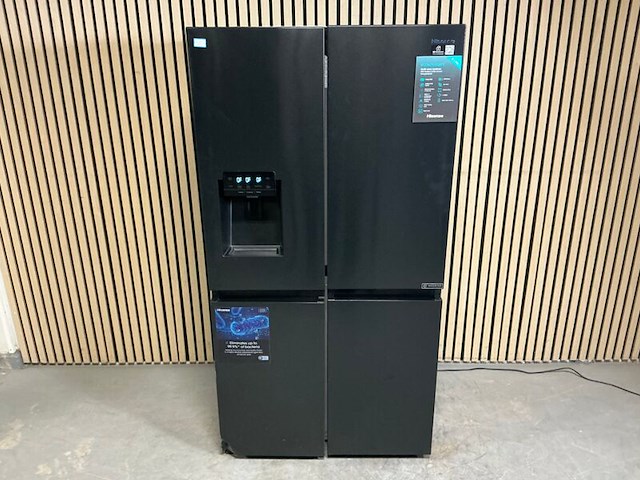 Amerikaanse koelkast, hisense, rq760n4sbfe, zwart - afbeelding 1 van  11