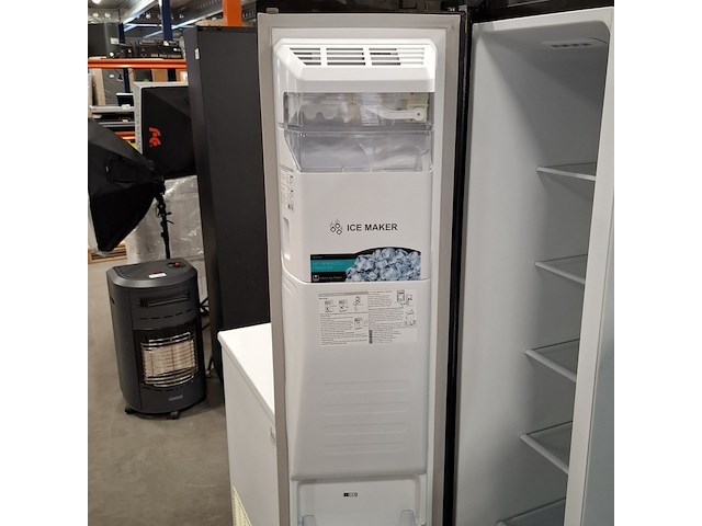 Amerikaanse koelkast, hisense, rs694n4tfe | nofrost | a+++, zwart - afbeelding 7 van  27