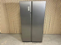 Amerikaanse koelkast, hisense, rs711n4ace, rvs - afbeelding 1 van  9