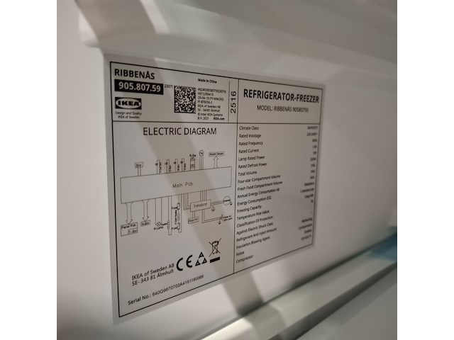 Amerikaanse koelkast ikea, ribbenås - afbeelding 7 van  8